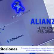 Foto comercial alianza Mas licitaciones y Peugeot
